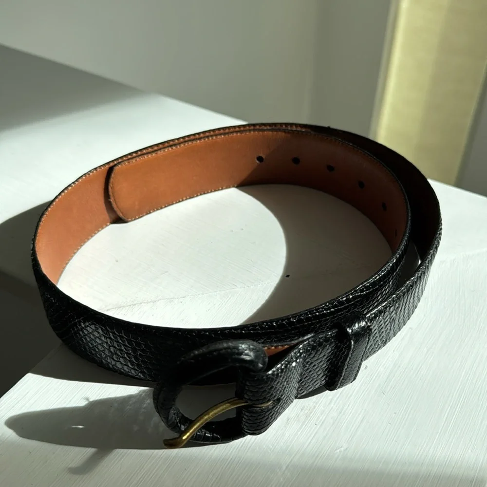 VTG Torino USA Calcutta Lizard Leather Belt